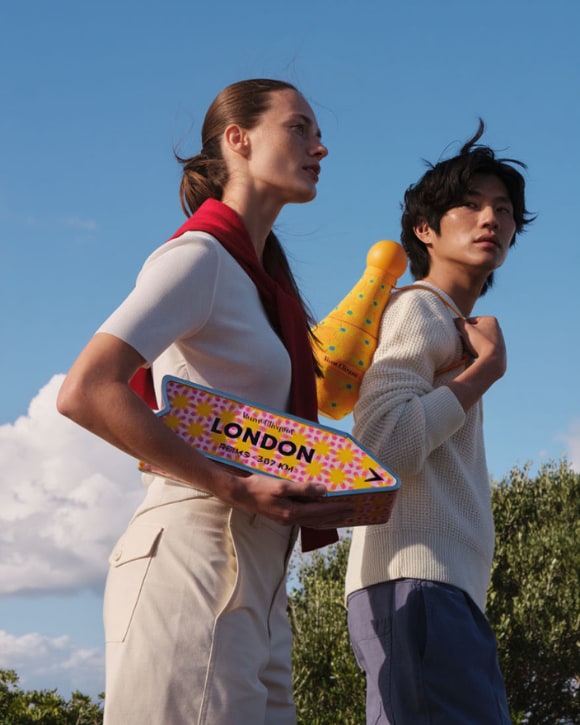 Veuve Clicquot Chasing the Sun Arrow & Sun Totem