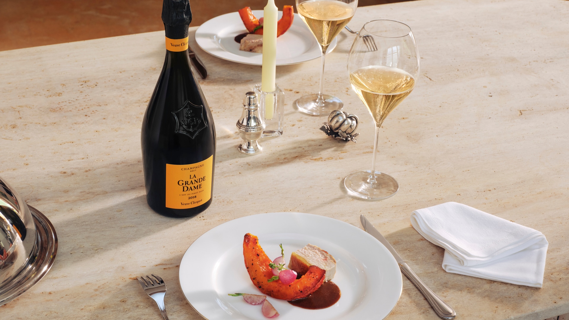 Veuve Clicquot La Grande Dame & Red Mullet Festive Recipe