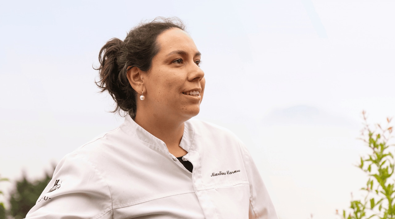 Martina Caruso dans son jardin