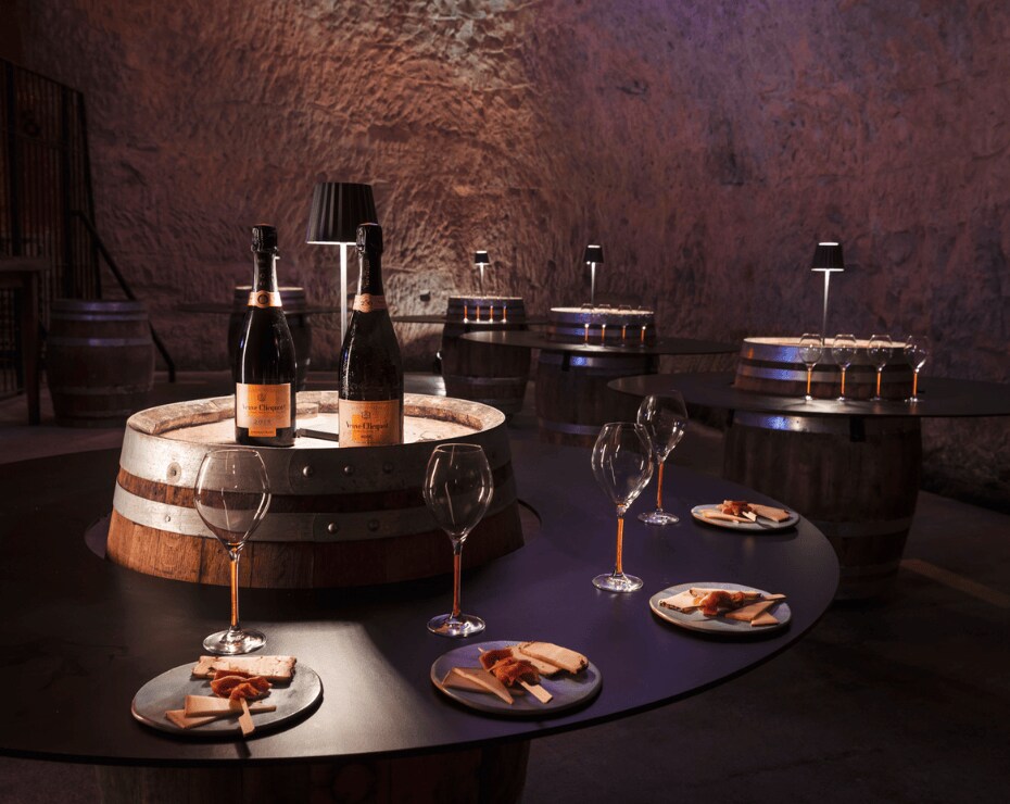 Clicquot Rosé Brut Tasting in Veuve Clicquot Cellars