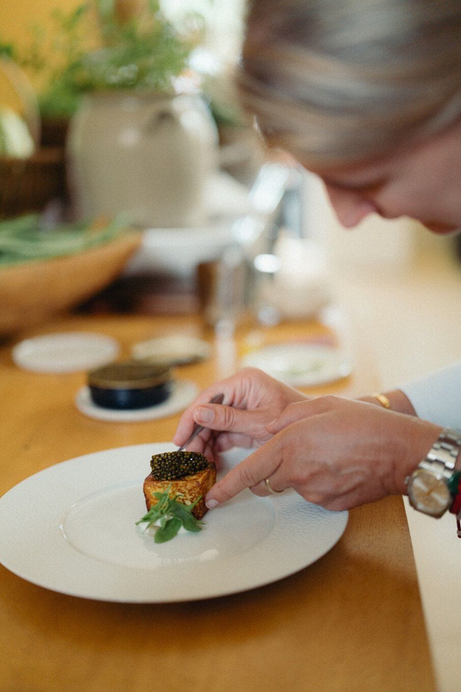 Veuve clicquot Jessica Rosval Dish Duo with Lucas Brocheton