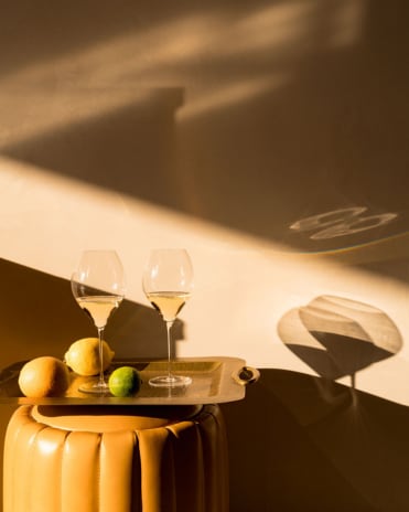 Lavinia Cernau photo of glasses of La Grande Dame 2015