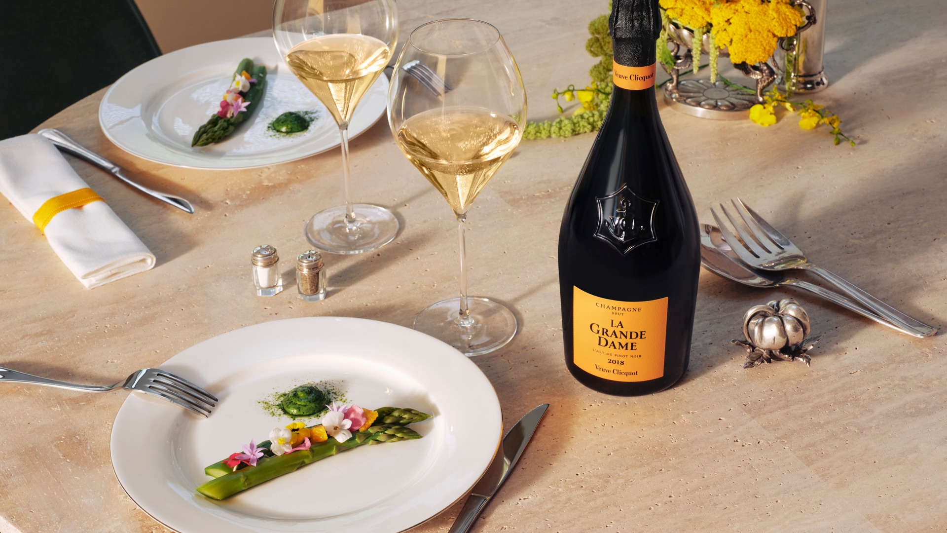 Veuve Clicquot La Grande Dame & Red Mullet Festive Recipe