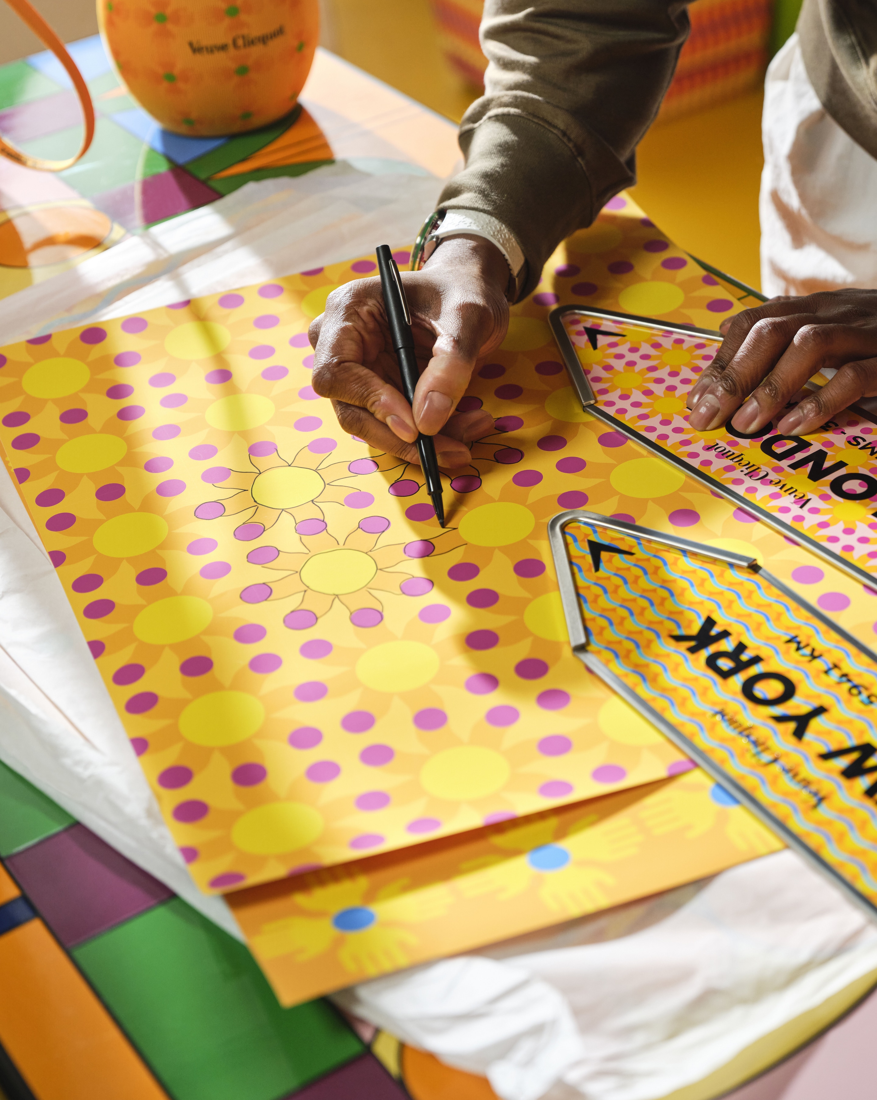 Veuve Clicquot Chasing the Sun Arrow personalisation 