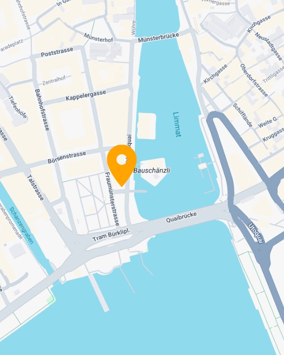 Map Bar am Wasser Zurich