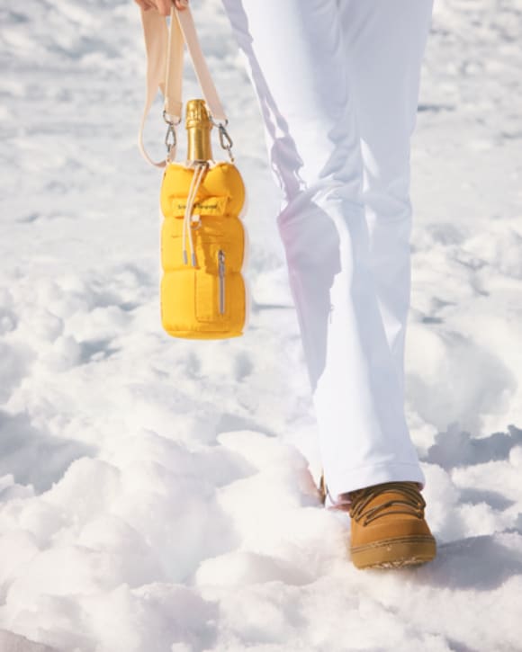 Veuve Clicquot Brut champagne bottle in Ice Jacket packaging
