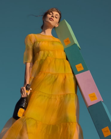 Jimmy Marble's photo of a model with La Grande Dame 2015