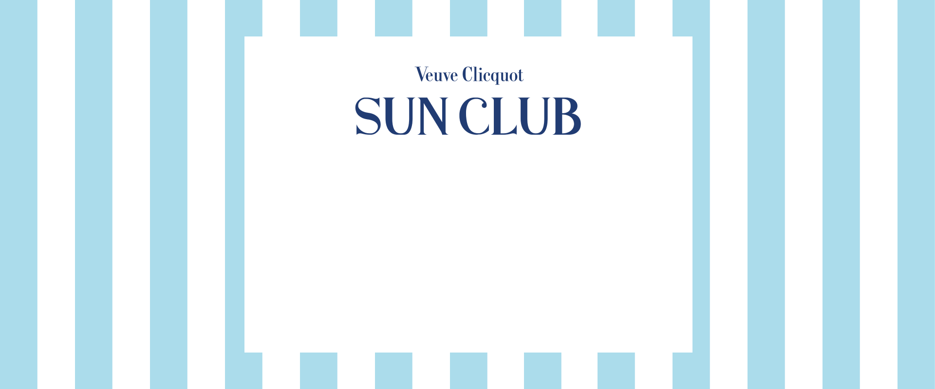 Sun Club azure strips