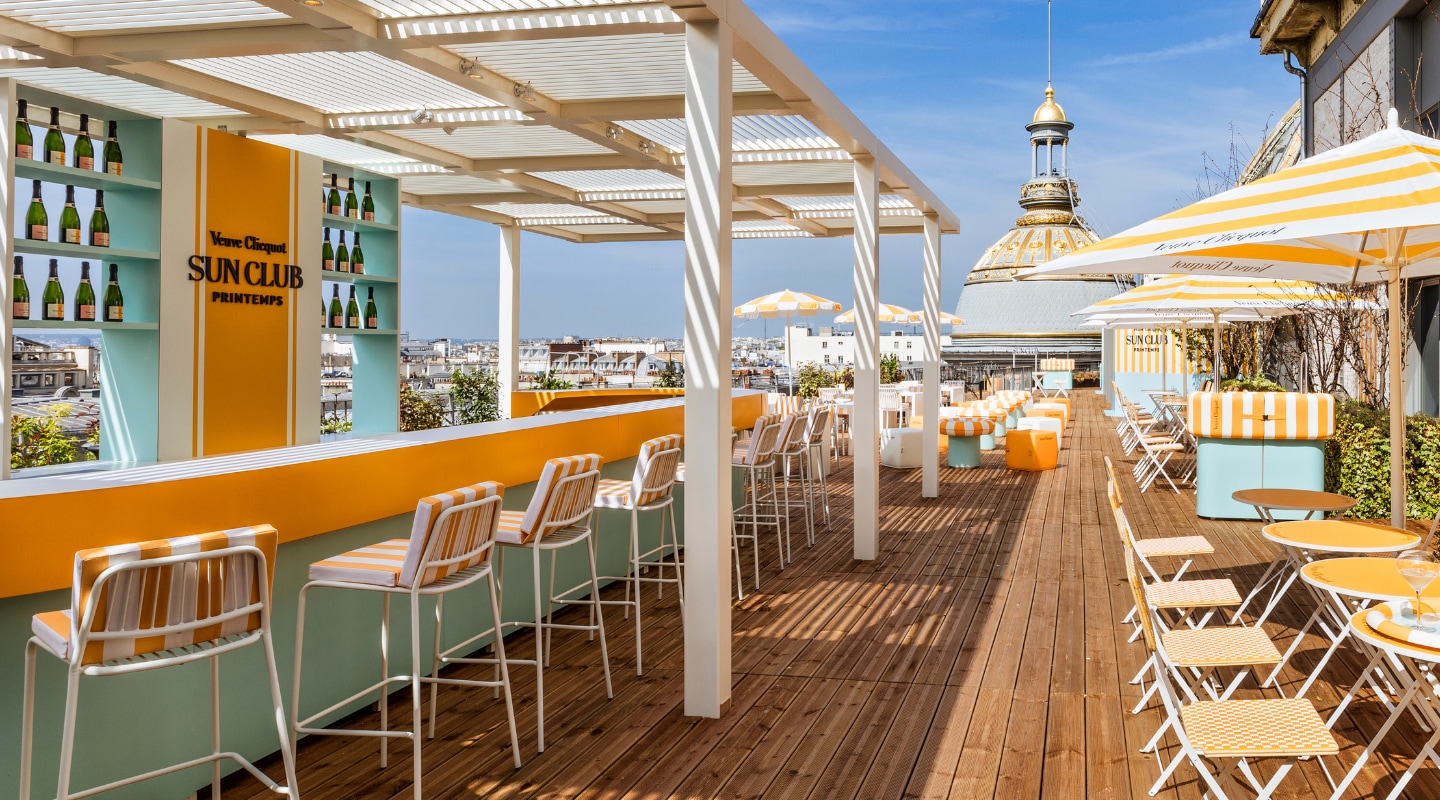 Rooftop Veuve Clicquot Printemps Haussman