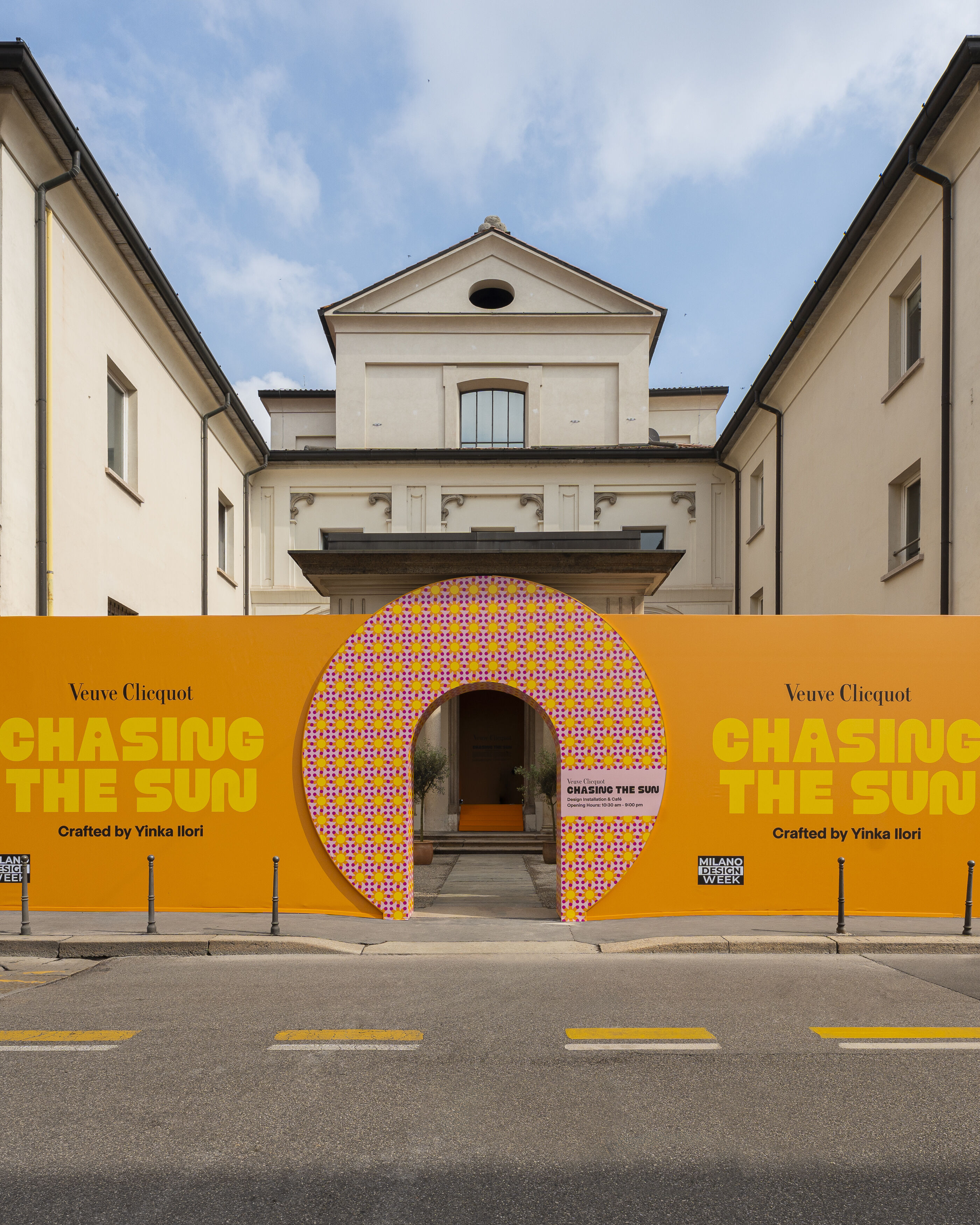 Veuve Clicquot Chasing the Sun Milan Design Week Pop Up