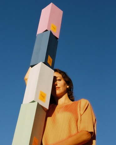 Pia Riverola's photo of a model and La Grande Dame 2015