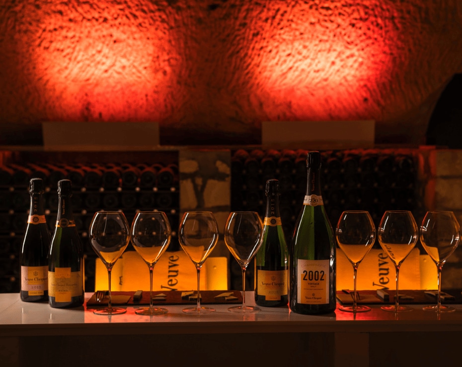 Champagne Tasting in Veuve Clicquot Cellars Champagne Tasting in Veuve Clicquot Cellars