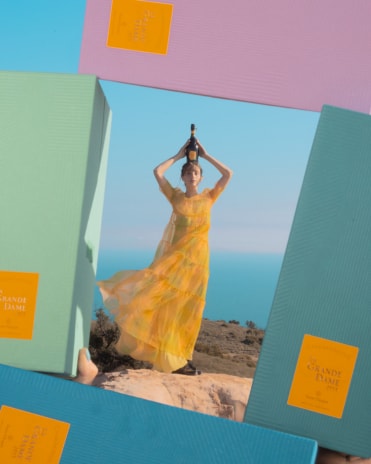 Jimmy Marble's photo of a model with La Grande Dame 2015