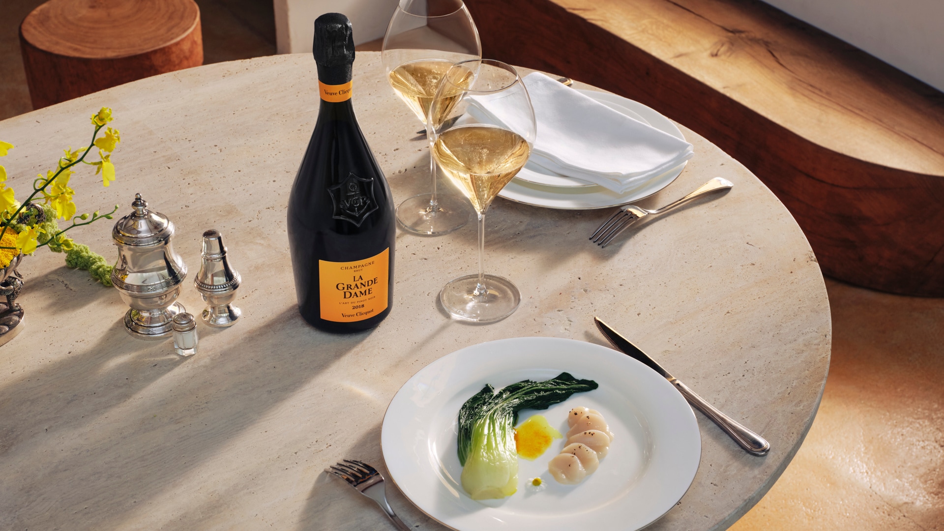 Veuve Clicquot La Grande Dame & Red Mullet Festive Recipe