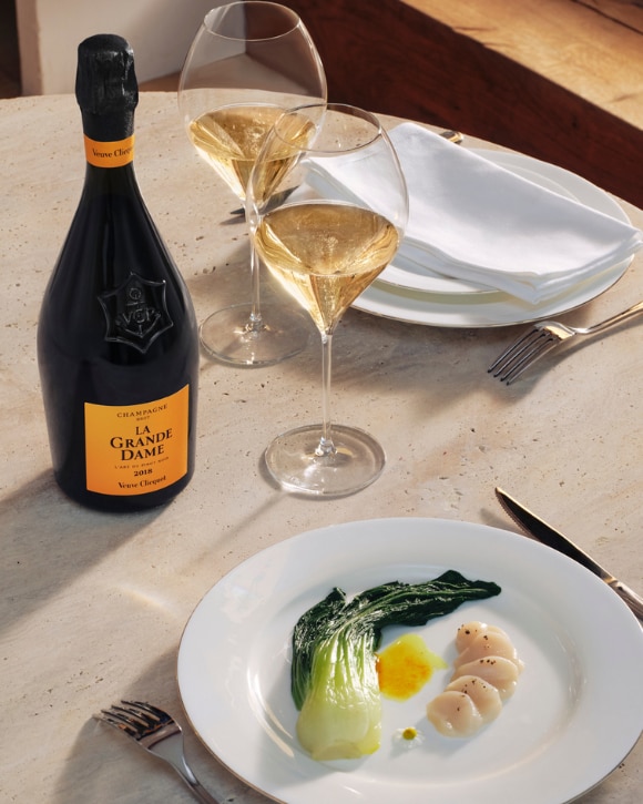 Recipe La Grande Dame 2018 Scallops & Baby Bok Choy