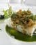 Veuve Clicquot - Rodaballo al aroma de cedrón, anguila ahumada y espárragos, acompañados de pasta somen